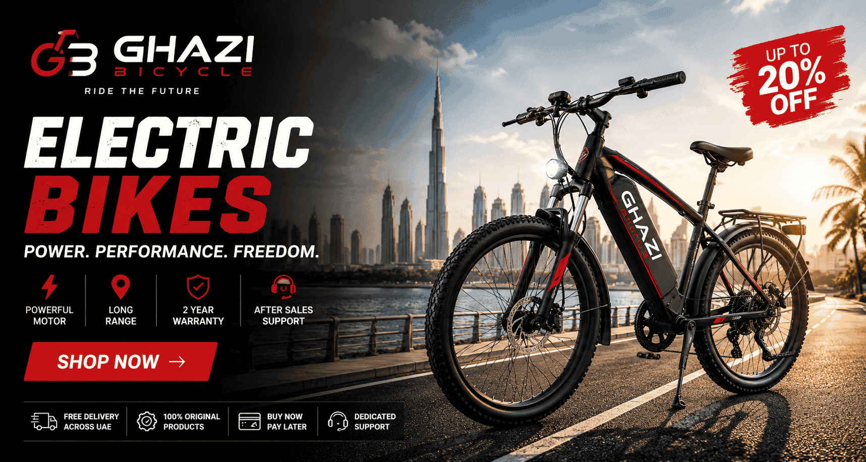 ghazi electric bikes in dubai