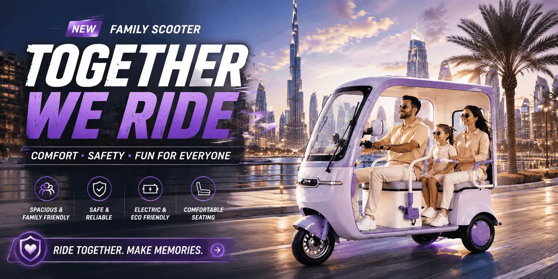 electric family scooter in dubai